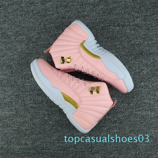 2018 new pink lemonade 12 womens casual shoes pink lemonade 12s womens casual shoes size 5.5-8.5 t03, Black