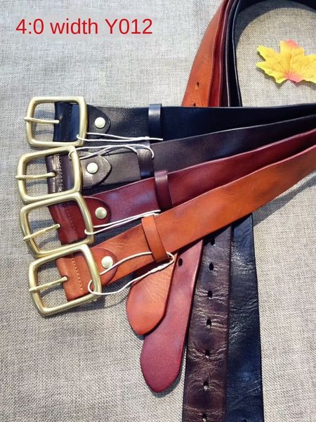 dl layer cowhide y012#4.0 wide copper buckle belt layer cowhide vegetable tanning leather belt, Black;brown
dl layer cowhide y012#4.0 wide copper buckle belt layer cowhide vegetable tanning leather belt, Black;brown