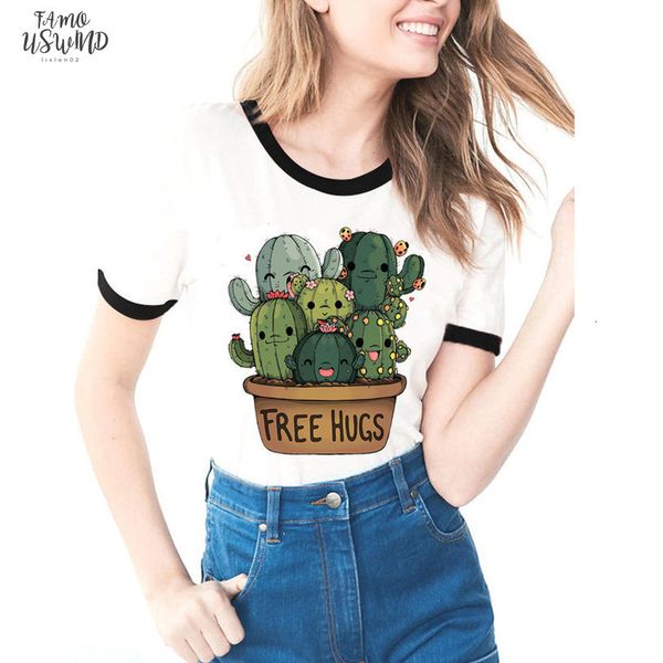 summer style fashion women t shirt cute cactus hugs design print t shirt casual cute tees hipster tee shirt femme, White
summer style fashion women t shirt cute cactus hugs design print t shirt casual cute tees hipster tee shirt femme, White