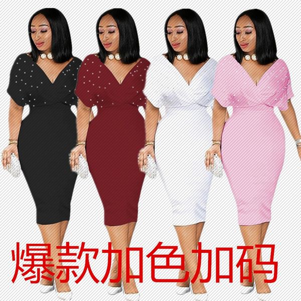 h8825 independent station new solid color tube v-neck half sleeve back zipper bubble beads fashion european and american dress spot, White;black
h8825 independent station new solid color tube v-neck half sleeve back zipper bubble beads fashion european and american dress spot, White;black