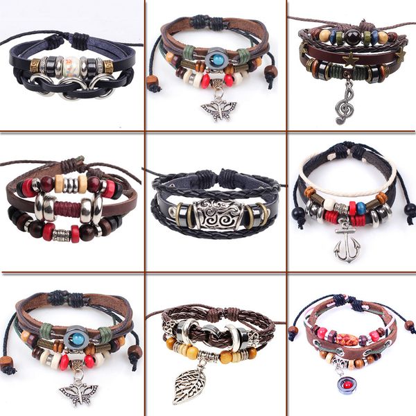 bracelet korean fashion men's hand-woven cowhide bracelet beaded bracelet, Golden;silver
bracelet korean fashion men's hand-woven cowhide bracelet beaded bracelet, Golden;silver