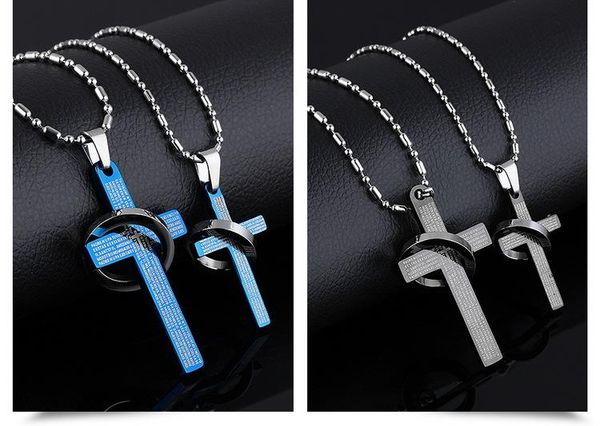 f88 brand new fashion accessories 316l stainless steel necklace with chain and pendant necklaces with pendants christian cross zy287, Silver
f88 brand new fashion accessories 316l stainless steel necklace with chain and pendant necklaces with pendants christian cross zy287, Silver
