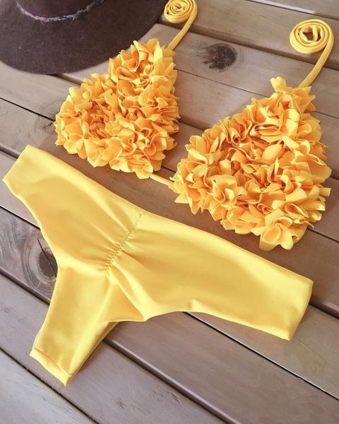 handmade flowers bikini set women ruching bum low waisted two piece swimsuit 2020 girl beach bathing suit swimwear biquinis swim, White;black
handmade flowers bikini set women ruching bum low waisted two piece swimsuit 2020 girl beach bathing suit swimwear biquinis swim, White;black