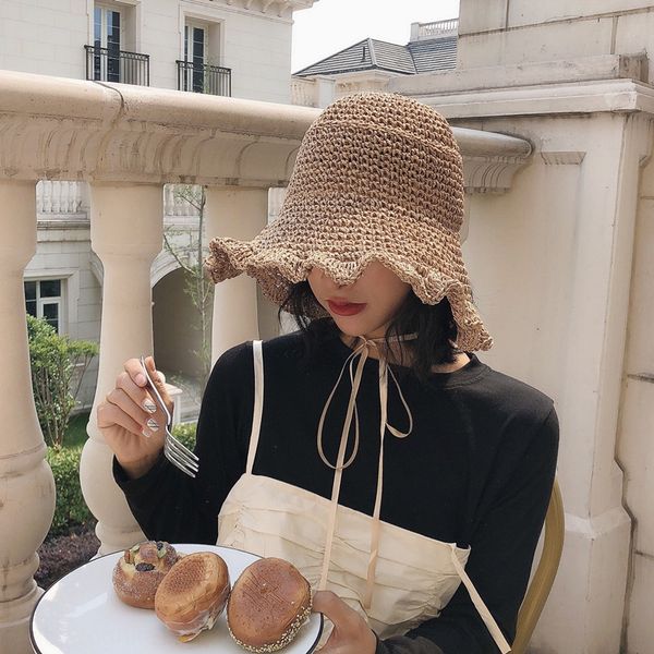 9dep7 bring your own fairy dust the scalloped edge straw sunshade can folding straw hat women's face covering seaside large brim hat su, Blue;gray
9dep7 bring your own fairy dust the scalloped edge straw sunshade can folding straw hat women's face covering seaside large brim hat su, Blue;gray