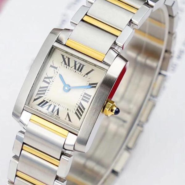 watch two tone gold 26mm quartz movement tank women watch white dial female watch stainless band ing, Slivery;brown
watch two tone gold 26mm quartz movement tank women watch white dial female watch stainless band ing, Slivery;brown