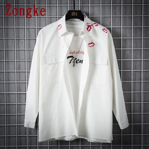 zongke kiss print shirt mens shirts for boys men clothing white blouse korean clothes streetwear 2020 new arrival -5xl, White;black
zongke kiss print shirt mens shirts for boys men clothing white blouse korean clothes streetwear 2020 new arrival -5xl, White;black