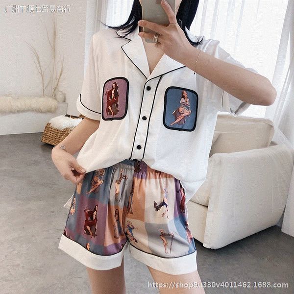 4wjtw thin household suit satin two-piece suit women's printed queen loose ins pajamas ice silk set home clothes home clothes set short, Blue;red
4wjtw thin household suit satin two-piece suit women's printed queen loose ins pajamas ice silk set home clothes home clothes set short, Blue;red