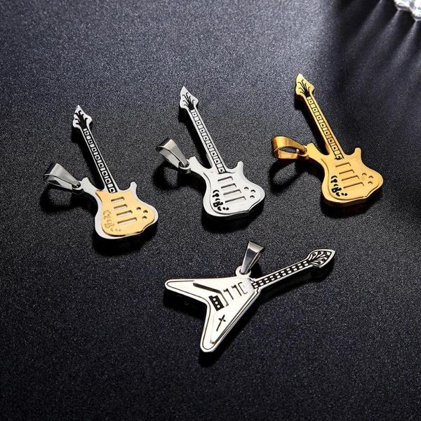 new fashion stainless steel guitar necklace pendant men and women music hip hop rock sweater chain jewelry long short chain gift, Silver
new fashion stainless steel guitar necklace pendant men and women music hip hop rock sweater chain jewelry long short chain gift, Silver