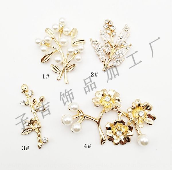 korean diy pearl branch alloy diy pearl flower accessories headdress hair accessories material, Silver 
korean diy pearl branch alloy diy pearl flower accessories headdress hair accessories material, Silver
