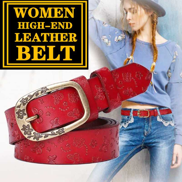 high-end women's leather belt business casual fashion noble luxury stainless steel buckle butterfly pattern agent, Black;brown
high-end women's leather belt business casual fashion noble luxury stainless steel buckle butterfly pattern agent, Black;brown