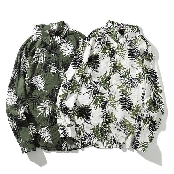 popular brand men's long-sleeved shirt japanese style 2020 summer hawaii shirts casual cardigan shirts men, White;black
popular brand men's long-sleeved shirt japanese style 2020 summer hawaii shirts casual cardigan shirts men, White;black