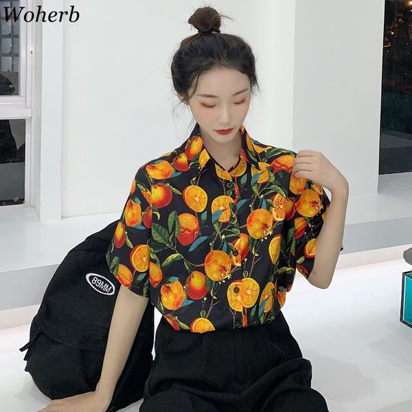 woherb summer new fruit pattern print short sleeve shirts vintage casual loose blouse women korean fashion female 91659 cx200711, White
woherb summer new fruit pattern print short sleeve shirts vintage casual loose blouse women korean fashion female 91659 cx200711, White