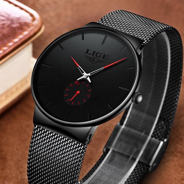 new men's clock lige men's business dress watch waterproof sports watch fashion quartz ultra-thin mesh clock, Slivery;brown
new men's clock lige men's business dress watch waterproof sports watch fashion quartz ultra-thin mesh clock, Slivery;brown