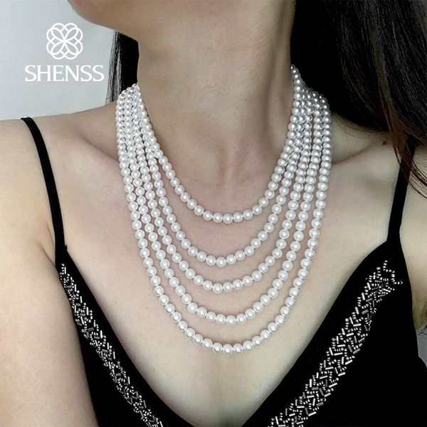 elegant classic jewelry 40-60cm brilliant light 6mm shell pearl necklace 925 sterling silver tail chain for women
elegant classic jewelry 40-60cm brilliant light 6mm shell pearl necklace 925 sterling silver tail chain for women