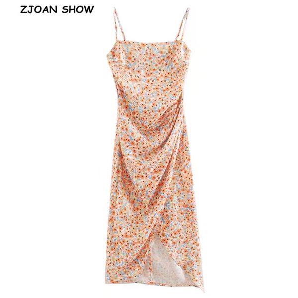 2020 women elegant orange sunflower print spaghetti strap dress package hips front slit irregular long dresses sling vestido, Black;gray
2020 women elegant orange sunflower print spaghetti strap dress package hips front slit irregular long dresses sling vestido, Black;gray