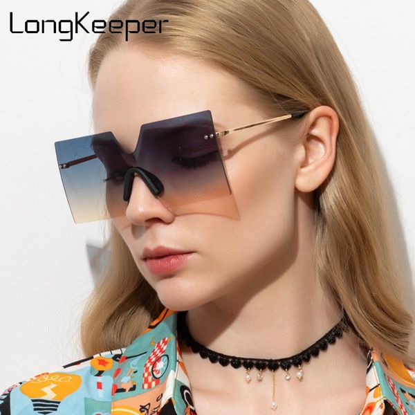 longkeeper oversized square sunglasses women men vintage rimless sun glasses ladies one piece gradient eyewear, White;black
longkeeper oversized square sunglasses women men vintage rimless sun glasses ladies one piece gradient eyewear, White;black