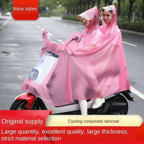 transparent double raincoat waterproof electric battery car poncho crystal bicycle cloak bicycle one-piece raincoat
transparent double raincoat waterproof electric battery car poncho crystal bicycle cloak bicycle one-piece raincoat