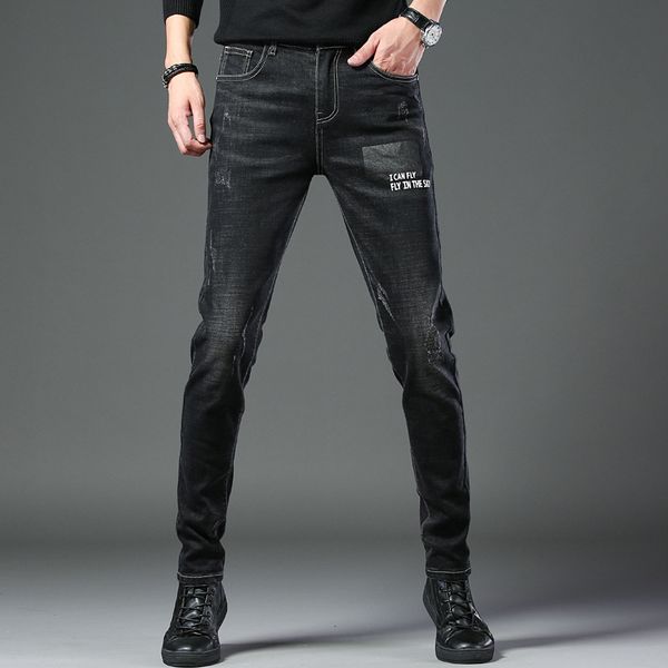 men's jeans men fashion 2021 plus size skinny straight denim trousers for mens high waist slim fit jean pantalones casual clothes, Blue
men's jeans men fashion 2021 plus size skinny straight denim trousers for mens high waist slim fit jean pantalones casual clothes, Blue