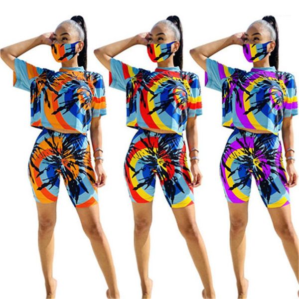 o-neck tshirts shorts clothing sets outfits women summer tie dyed tracksuits with mask woman slim running 2pcs suits, Gray
o-neck tshirts shorts clothing sets outfits women summer tie dyed tracksuits with mask woman slim running 2pcs suits, Gray