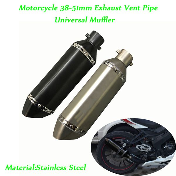 muffler for 51mm motorcycle exhaust vent pipe with db killer set up 370mm length baffler pipe
muffler for 51mm motorcycle exhaust vent pipe with db killer set up 370mm length baffler pipe