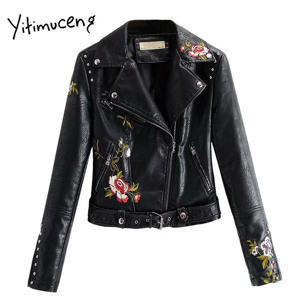 women's leather & faux yitimuceng jackets women 2021 floewrs embroidery sashes adjustable waist short coat white black jacket
women's leather & faux yitimuceng jackets women 2021 floewrs embroidery sashes adjustable waist short coat white black jacket