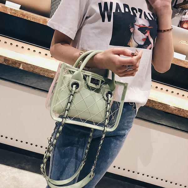 bags for women 2020 summer pvc transparent handbag casual composite shoulder messenger bag girls handle square flap purses
bags for women 2020 summer pvc transparent handbag casual composite shoulder messenger bag girls handle square flap purses