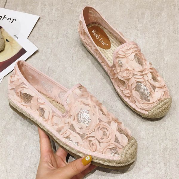 girls rose flower glitter mesh fisherman shoes women loafers summer lazy shoes appliques breathable espadrilles woman flats 2020, Black
girls rose flower glitter mesh fisherman shoes women loafers summer lazy shoes appliques breathable espadrilles woman flats 2020, Black