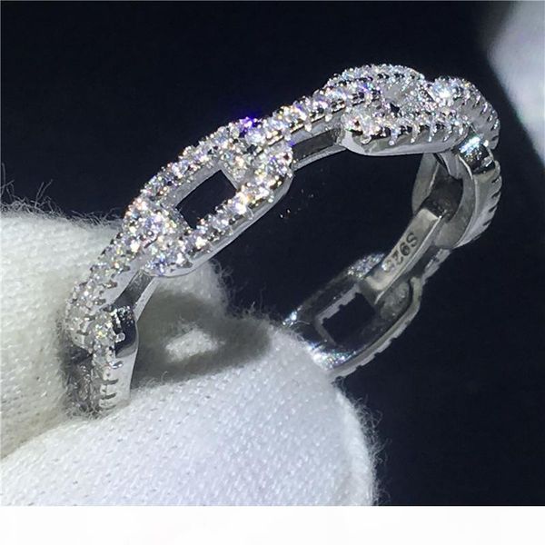 Handmade Chain Shape Promise ring 100% Soild 925 Sterling silver Jewelry 5A Zircon cz Engagement wedding band rings for women
Handmade Chain Shape Promise ring 100% Soild 925 Sterling silver Jewelry 5A Zircon cz Engagement wedding band rings for women