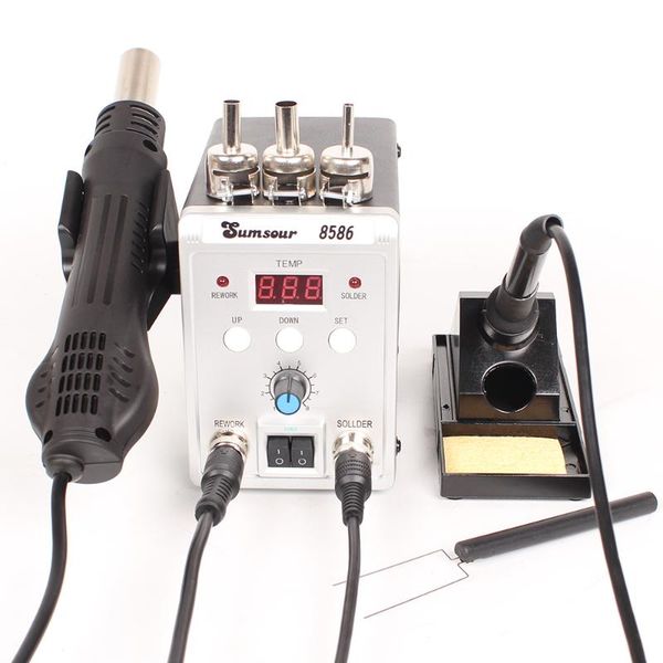 2 in 1 smd rework soldering station 8586 700w air gun 60w solder iron with welding repair tools
2 in 1 smd rework soldering station 8586 700w air gun 60w solder iron with welding repair tools