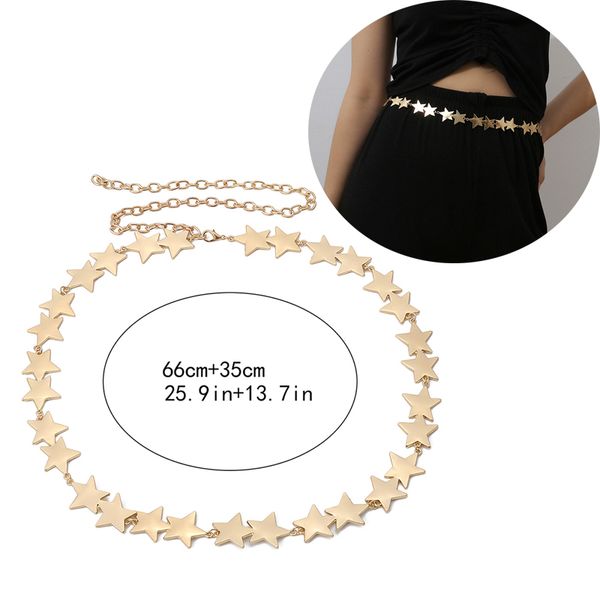 1pcs fashion star women jewelry party dress waist chain metal punk belts waistbands, Black;brown
1pcs fashion star women jewelry party dress waist chain metal punk belts waistbands, Black;brown