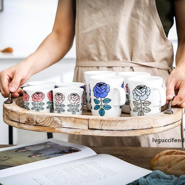 nordic rose flower ceramic porcelain tea coffee mug milk breakfast cups birthday gift t200506
nordic rose flower ceramic porcelain tea coffee mug milk breakfast cups birthday gift t200506