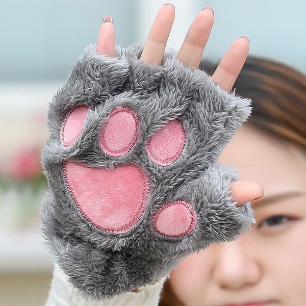 korean style warm warm embroidery female embroidery bear paw cat claw half finger plush gloves winter gloves, Blue;gray
korean style warm warm embroidery female embroidery bear paw cat claw half finger plush gloves winter gloves, Blue;gray