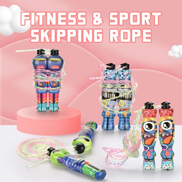 2.8m Sports Jump Rope Alien Shape Colorful Skipping Rope Adjustable Fitness Sport Exercise Cross Fit For Kid Outdoor Toy 04