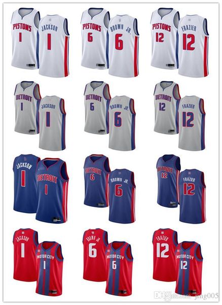 mens womens youth detroit pistons 1 reggie jackson 6 bruce brown jr. 12 tim frazier blue white red custom basketball jerseys, Black;red
mens womens youth detroit pistons 1 reggie jackson 6 bruce brown jr. 12 tim frazier blue white red custom basketball jerseys, Black;red