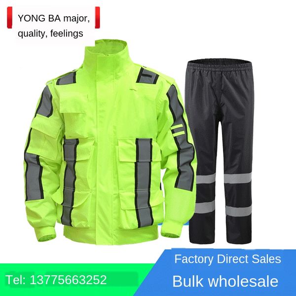 gjnfb yongba fluorescent green outdoor yongba fluorescent green suit outdoor suit reflective safety raincoat duty tooling split raincoat set, Black
gjnfb yongba fluorescent green outdoor yongba fluorescent green suit outdoor suit reflective safety raincoat duty tooling split raincoat set, Black