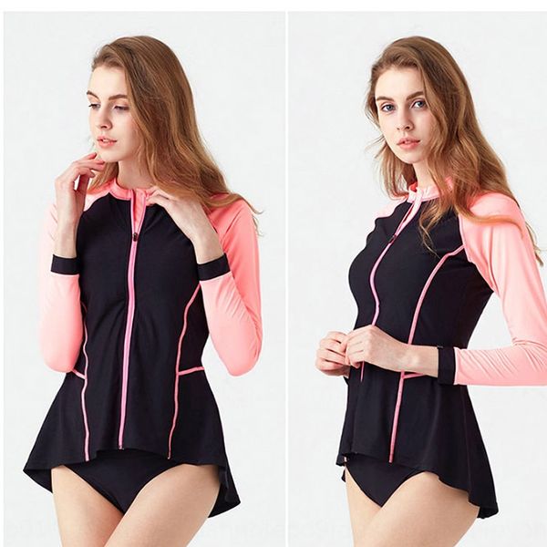 1eykn 2019 korean long sleeve women's outdoor sports diving swimsuit swimming outdoor sports yoga diving suit split three-piece zipper, Black;red
1eykn 2019 korean long sleeve women's outdoor sports diving swimsuit swimming outdoor sports yoga diving suit split three-piece zipper, Black;red