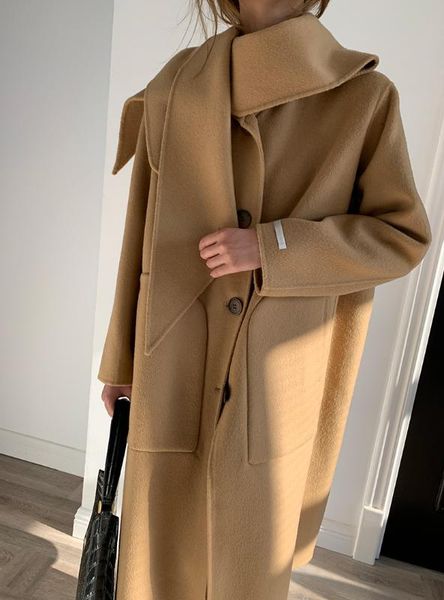 korean double-sided wool coat jacket female high-end design highlights unique temperament, Black
korean double-sided wool coat jacket female high-end design highlights unique temperament, Black