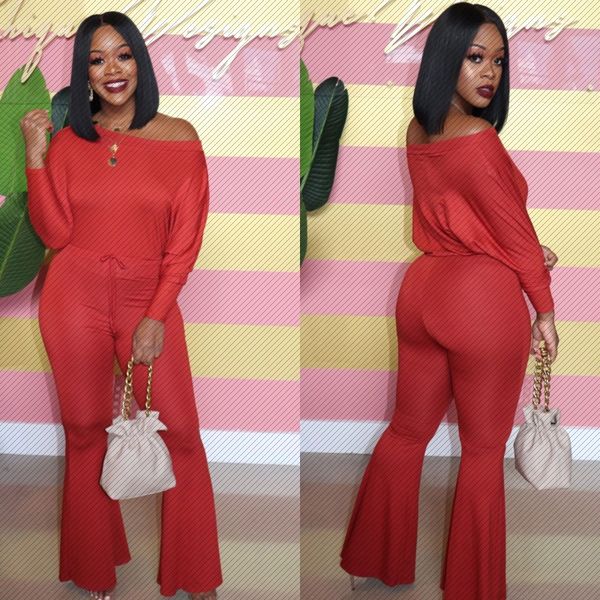 p8463 european and american fashion solid color one shoulder small trumpet jumpsuit, Black;white
p8463 european and american fashion solid color one shoulder small trumpet jumpsuit, Black;white