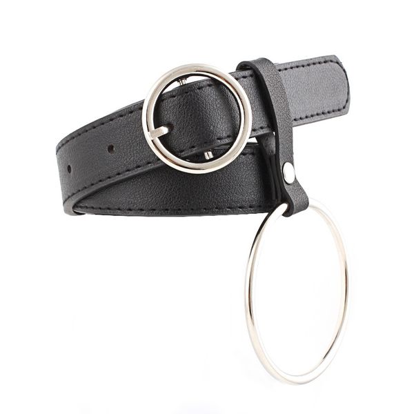 pu leather belt easy matching fashion belt adjustable women waist solid leather strap lovely big ring decorated belts, Black;brown
pu leather belt easy matching fashion belt adjustable women waist solid leather strap lovely big ring decorated belts, Black;brown