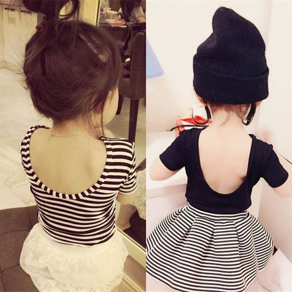 c567e girl baby short-sleeved t-shirt with bare back 2020 summer t-shirt clothing korean new children's striped elastic modal children, Blue
c567e girl baby short-sleeved t-shirt with bare back 2020 summer t-shirt clothing korean new children's striped elastic modal children, Blue