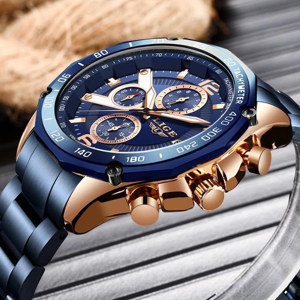 wristwatches lige men watch sports quartz mens watches all steel waterproof chronograph wristwatch relogio masculino+box, Slivery;brown
wristwatches lige men watch sports quartz mens watches all steel waterproof chronograph wristwatch relogio masculino+box, Slivery;brown
