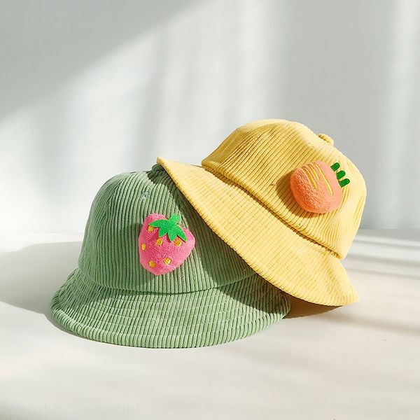 children's korean style corduroy cute three-dimensional fruit sun fisherman basin bucket bucket basin fisherman hat hat tide, Blue;gray
children's korean style corduroy cute three-dimensional fruit sun fisherman basin bucket bucket basin fisherman hat hat tide, Blue;gray