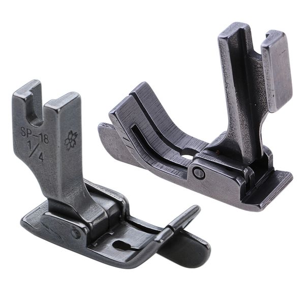 2x jointed presser foot for industrial sewing machine with right, Black
2x jointed presser foot for industrial sewing machine with right, Black