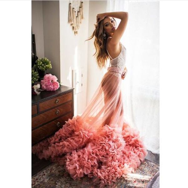 2020 one layer see through tulle long skirt chic ruffle bottom maxi skirt for pshoot tulle prom party skirts, Black
2020 one layer see through tulle long skirt chic ruffle bottom maxi skirt for pshoot tulle prom party skirts, Black