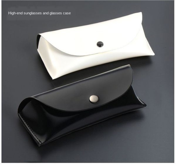 leather simple button sun black anti-pressure box loge case glasses case button glasses box, Blue
leather simple button sun black anti-pressure box loge case glasses case button glasses box, Blue