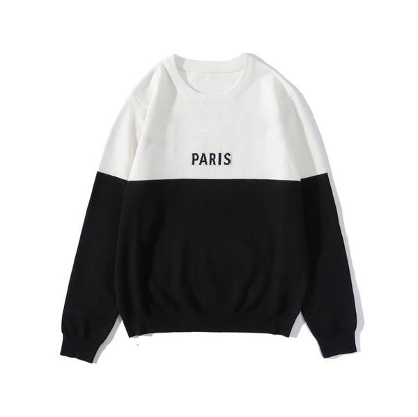 paris winter warm new noble sweater letter jacquard craft fashion long sleeve sweater men and women sports pullover coat 2031#, White;black
paris winter warm new noble sweater letter jacquard craft fashion long sleeve sweater men and women sports pullover coat 2031#, White;black