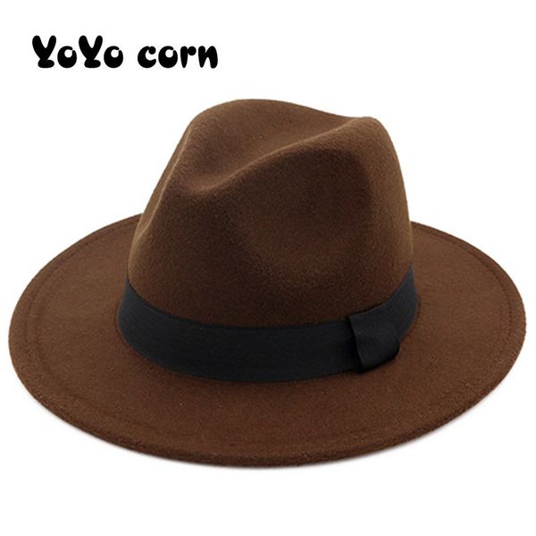 yoyocorn winter fashion wool fedora hat for women chapeau black hats for men simple wide brim autumn female fashion jazz cap, Blue;gray
yoyocorn winter fashion wool fedora hat for women chapeau black hats for men simple wide brim autumn female fashion jazz cap, Blue;gray