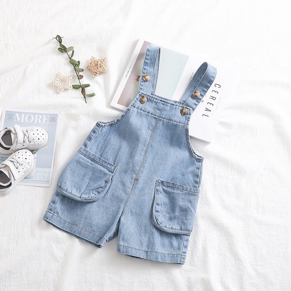 2020ins children's overalls 2020ins belt pants belt pants children's overalls, Blue