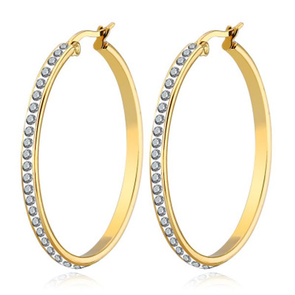 fashion big circle inlaid micro zircon nightclub exaggerated birthday christmas ball stainless steel earrings, Golden
fashion big circle inlaid micro zircon nightclub exaggerated birthday christmas ball stainless steel earrings, Golden