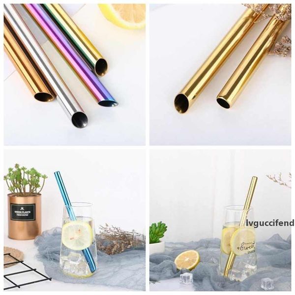 215mm*12mm stainless steel colorful metal straws creative durable beveled round mouth milk tea reusable drinking straws zza1830
215mm*12mm stainless steel colorful metal straws creative durable beveled round mouth milk tea reusable drinking straws zza1830